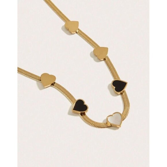 Beautiful Seven Heart Stainless Steel Necklace - Picture 3 of 4